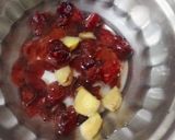 A picture of step 1 of Apple Cranberry Winter Smoothie.