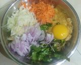 A picture of step 1 of Veggie Choley Vada.