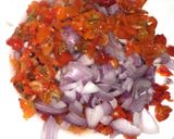 A picture of step 2 of Coriander local Jellof rice.