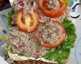 A picture of step 2 of Club sandwich.