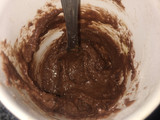 Torta de chocolate en taza
