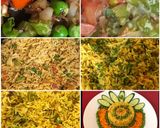 A picture of step 4 of Peas And Carrot Pulav.