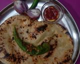 A picture of step 12 of Jowar Bhakri.