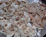 A picture of step 2 of Papad Churi.