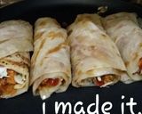 A picture of step 7 of Beef boti pratha roll.