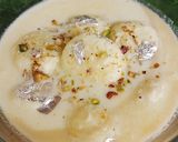 A picture of step 6 of Laziza Rass Malai 😋😋.