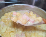 Foto del paso 2 de la receta: Mac&cheese con taquitos de jamón ahumado