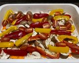 Csirke zöldségágyon recept fázis 2 fotója