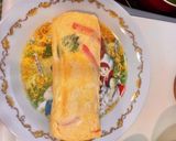 A picture of step 7 of Cheese, Imitation Crab, and Shiso Tamagoyaki (Japanese Rolled Omelet) – My All-Time Favorite.