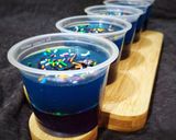 A picture of step 3 of Jello shots.