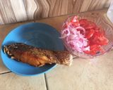 A picture of step 4 of Samaki kachumbari😋👌.