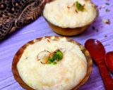 A picture of step 3 of Kashmiri Kesar Phirni.