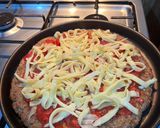 Foto del paso 3 de la receta: Pizza tipo keto harina de lino y almendras