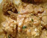 A picture of step 3 of Chicken Tikka in fry Pan🍗😋.