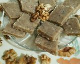 A picture of step 9 of Akhrot ki barfi healthy and tasty.
