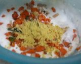 A picture of step 3 of Maize Flour Idlis.