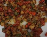 A picture of step 4 of Bread lasagna with noodles.