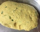 A picture of step 2 of Leftover moong daal paratha.