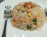 Foto langkah ke 6 dari resep Nasgor ikan teri mix vegie.