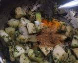 Doodhi alu sabji in garlic green masala gravy!! recipe step 3 photo