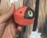 Hình bước làm 6 của món Bánh bông lan hấp (hình chú bọ đáng yêu)
