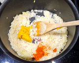 Une image de l'étape 4 de Risotto Curry & Épinards !!.