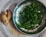 A picture of step 1 of Chopped Spinach Poories.