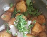 A picture of step 4 of Aloo chaat.
