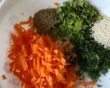 A picture of step 1 of Vegetable oats pancakeHealthy breakfast.