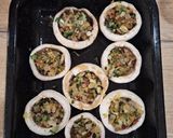 Töltött gombafejek recept fázis 2 fotója