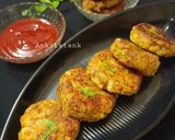 A picture of step 6 of Sprout Ragi cutlets.