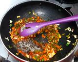 A picture of step 2 of Restaurant Style veg schezwan rice.