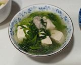 Foto langkah ke 3 dari resep Sayur Bening Tahu,Selada Air dan adonan ikan dace.