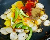 A picture of step 3 of Shukhi Arbi Masala.