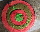 A picture of step 11 of Vanilla chocolate mint checker board cake.