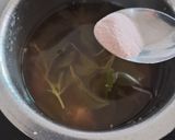 A picture of step 3 of Holy basil (Tulsi) herbal tea.
