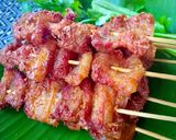 รูปขั้นตอนการทำที่ 10 ของ หมูสามชั้นทอดพริกแกง หรือ หมูทอดเสียบไม้#ปาร์ตี้ของว่าง