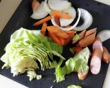 A picture of step 1 of Microwave Yakisoba with Cooking Bags.