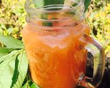 A picture of step 1 of Papaya carrot juice.
