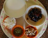 A picture of step 1 of Dates Walnuts Healthy kulfi.