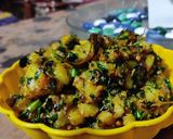 मेथी आलू के गुटके (methi aloo ke gutke recipe in Hindi) रेसिपी चरण 3 फोटो