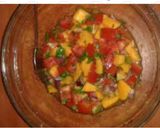 A picture of step 1 of Mango Salsa # Salad contest.