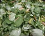 A picture of step 2 of KULFA OR PURSLANE /SUBZI E SAFAR.