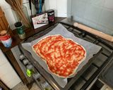 A picture of step 7 of Sourdough Homemade Pizza.