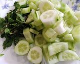 A picture of step 2 of Cucumber Cooler.