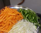 A picture of step 2 of Vegetable Chowmein.
