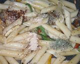 A picture of step 5 of White sauce pasta.