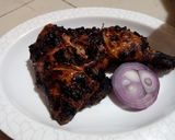 A picture of step 4 of Roasted chicken thighs.