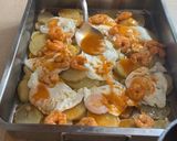 Foto del paso 6 de la receta: Huevos rotos con langostinos
