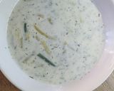 Kapros-tejes zöldbableves (habart) recept fázis 5 fotója